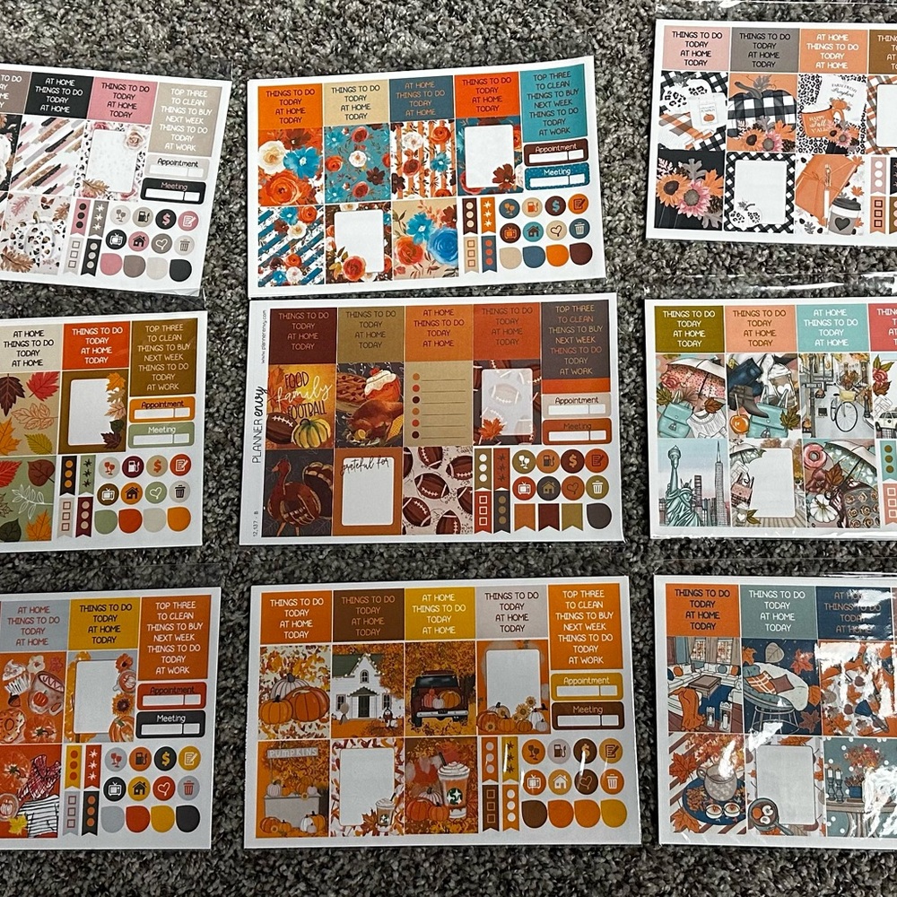 Autumn Themed Sticker Set